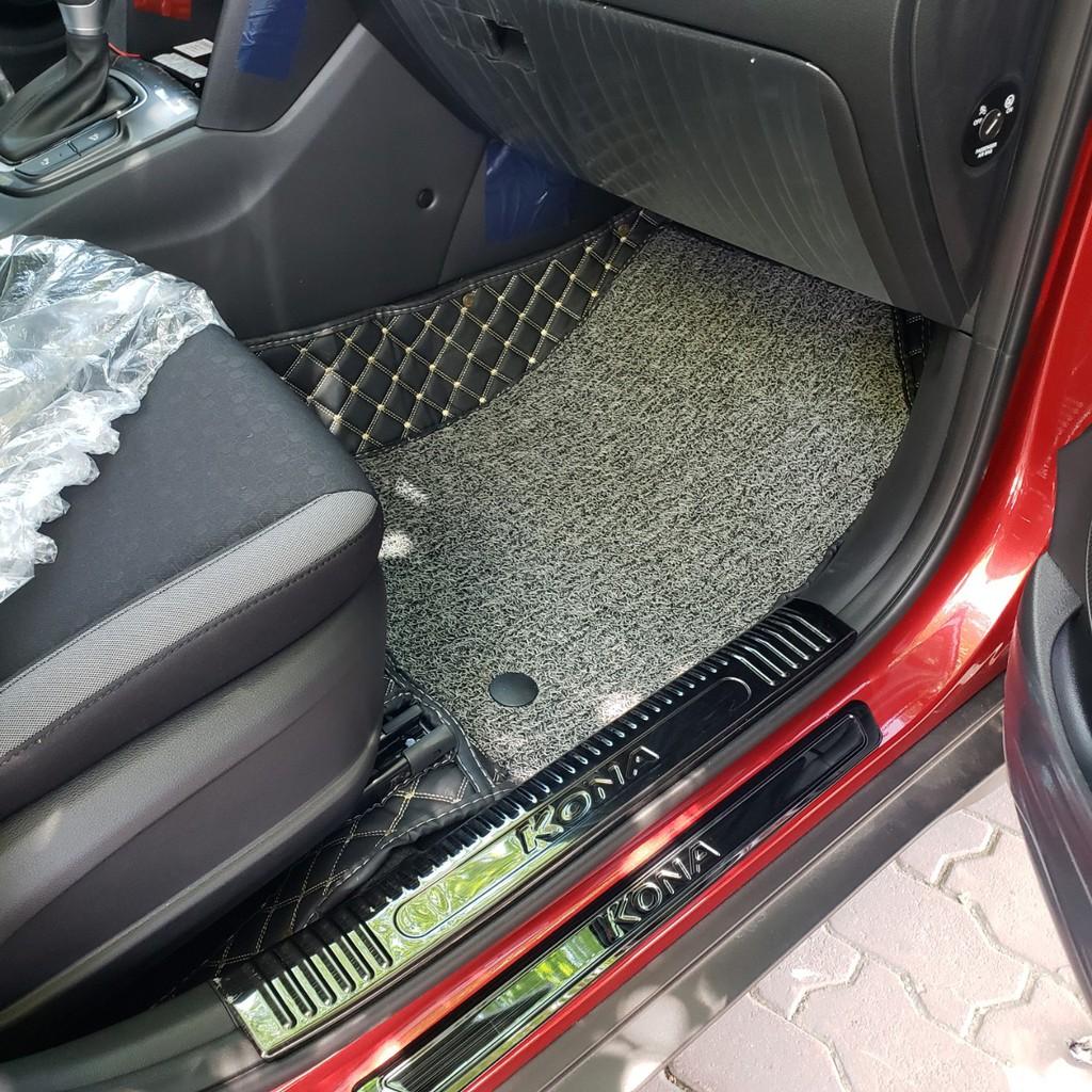 Bộ Ốp bậc cửa, Nẹp bước chân Hyundai Kona - Mẫu Titan