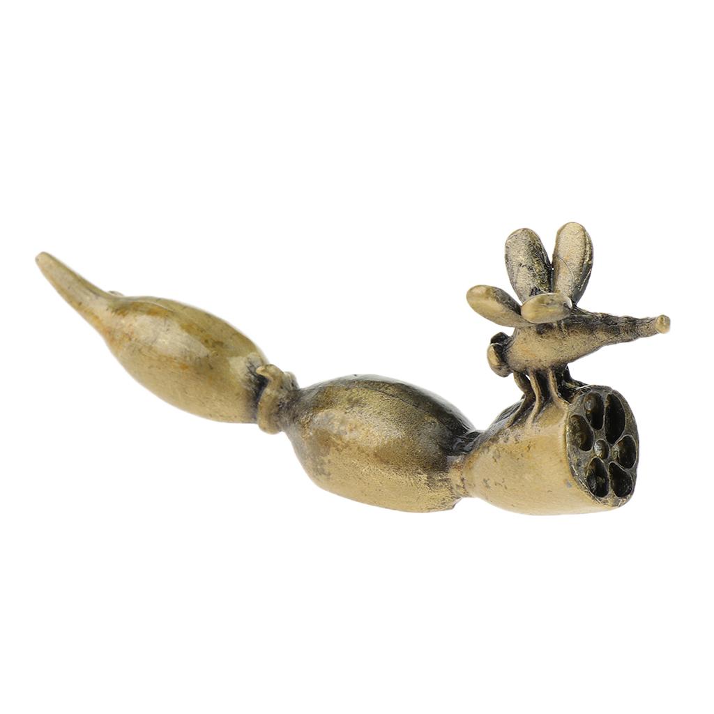 Exquisite Chinese Calligraphy Brush Rest/Holder with Lotus Root Design A