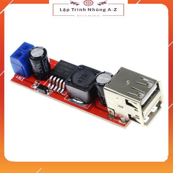 [Lập Trình Nhúng A-Z][G13] Module Hạ Áp DC 9V, 12V, 24V, 36V, 40V Ra Cổng USB 5V 3A DC