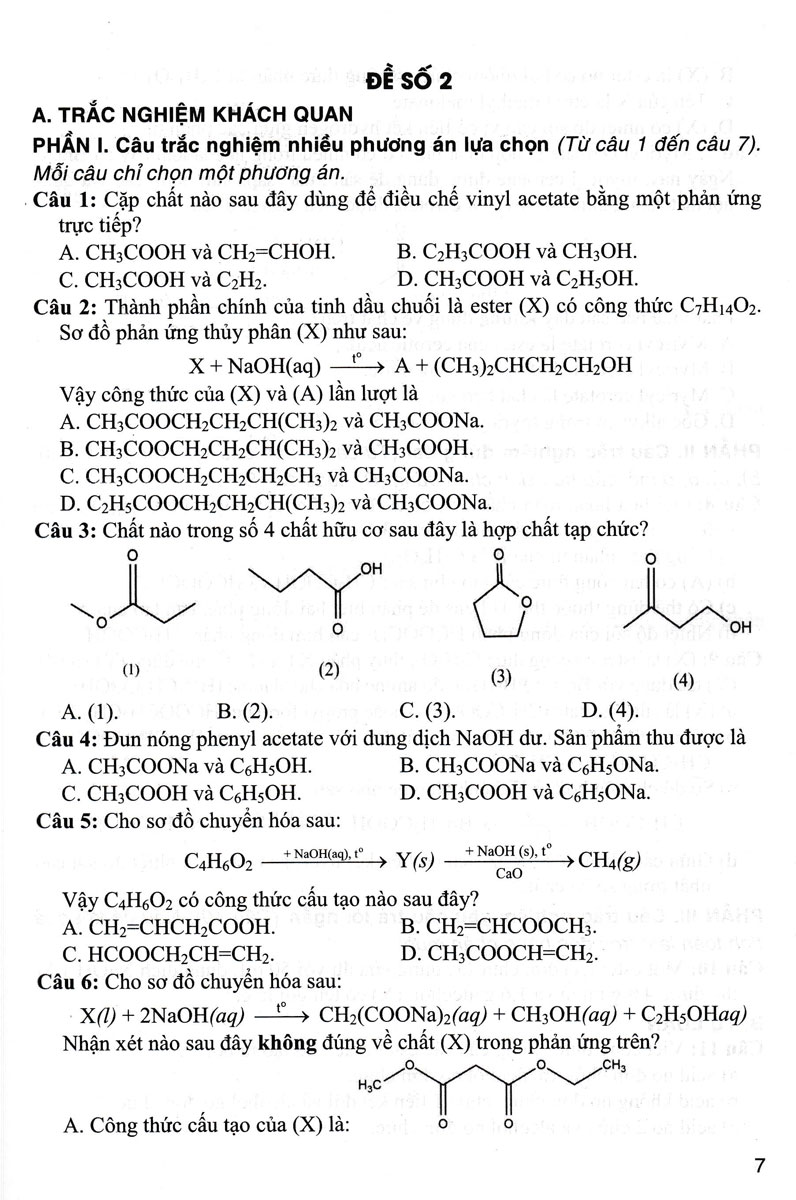Tuyển Tập Đề Kiểm Tra Môn Hóa Học 12 (Dùng Chung Cho Các Bộ SGK Hiện Hành) (HA)