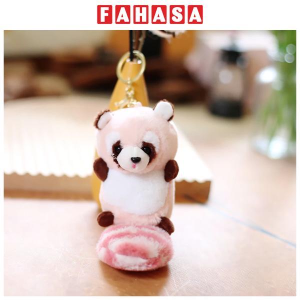 Móc Khóa Thú Bông Red Panda - HGT-17 - Màu Hồng