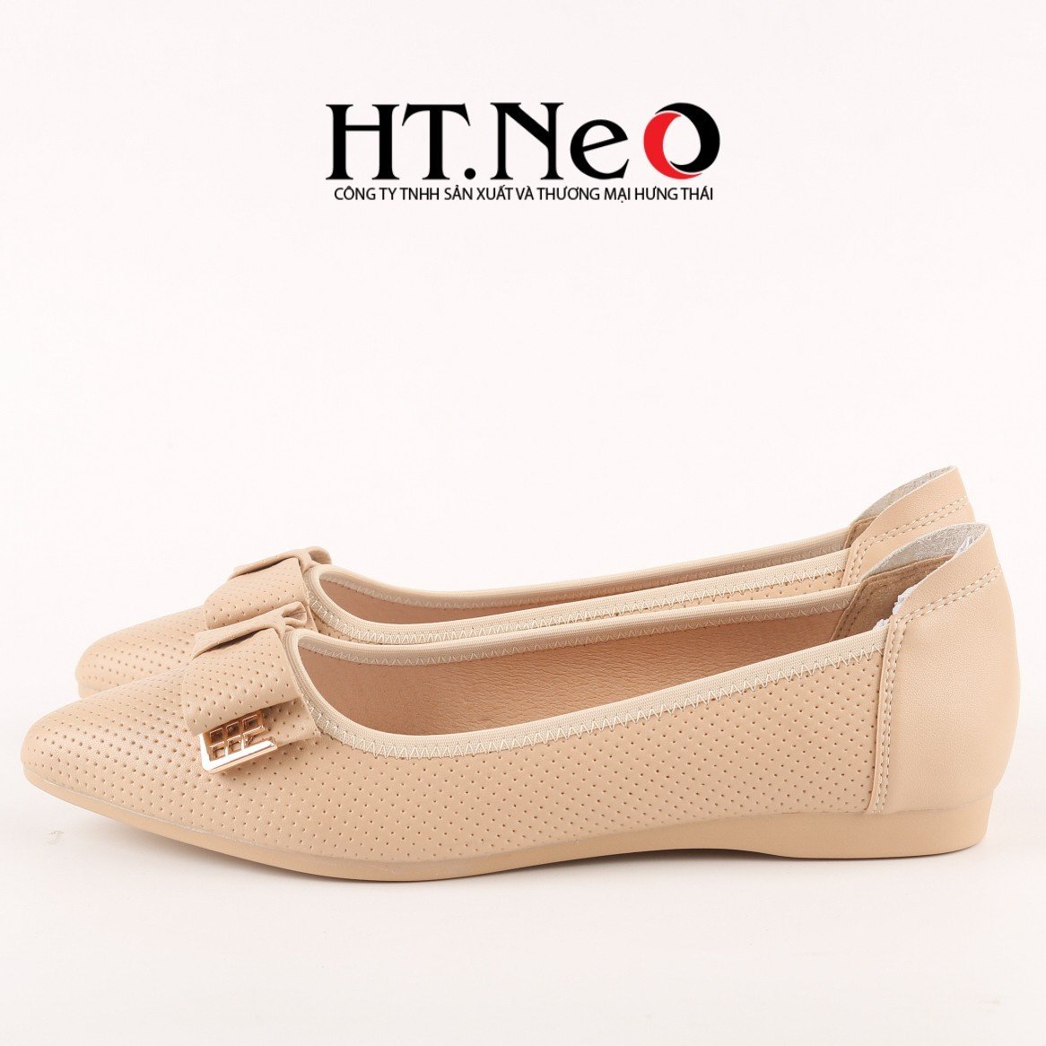 Giày bệt nữ, giày moca nữ, giày búp bê được thiết kế với kiểu dáng đơn giản, làm nổi bật với họa tiết nơ, chất liệu da NU122