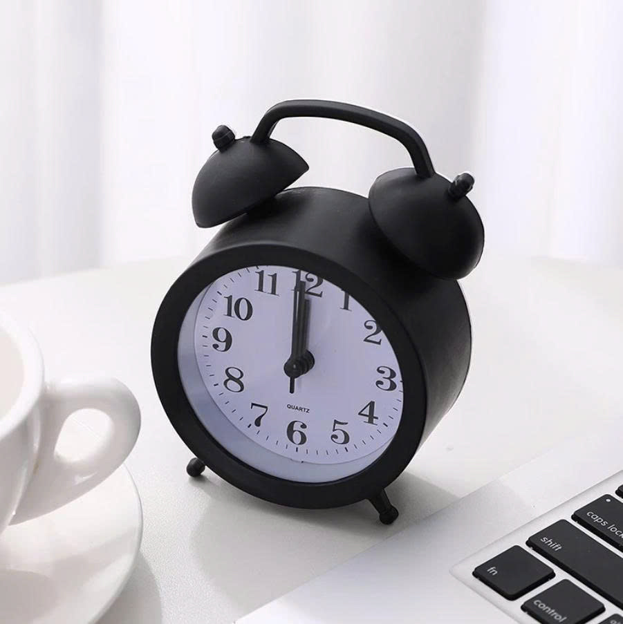 Đồng Hồ Báo Thức Hình Chuông Phong Cách Retro