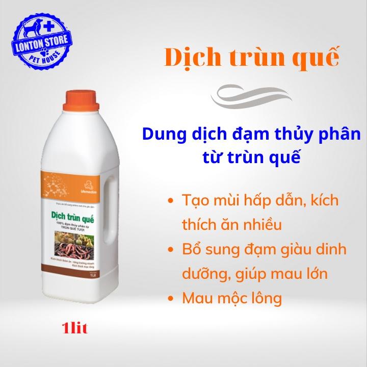 Vemedim Dịch trùn quế GSGC - Bổ sung đạm và lysine kích thích ăn nhiều, mau lớn cho gia cầm, chai 1lit