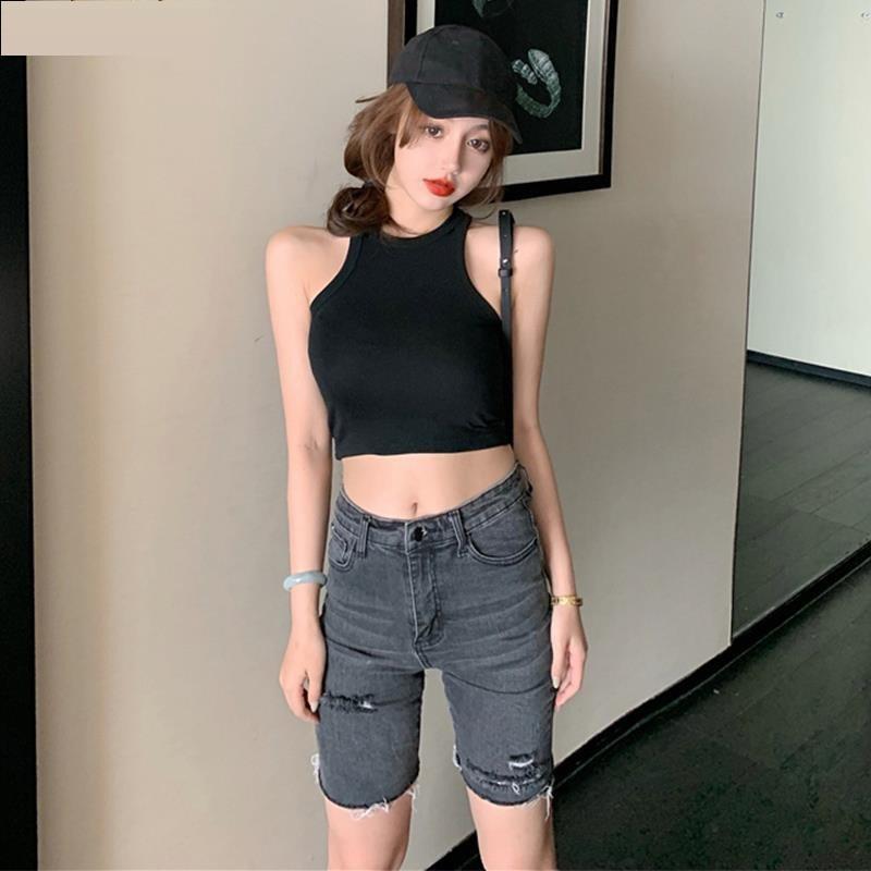 Áo BA LỖ Cổ TRÒN Ôm Dáng CROPTOP Thời Trang Dành Cho Nữ