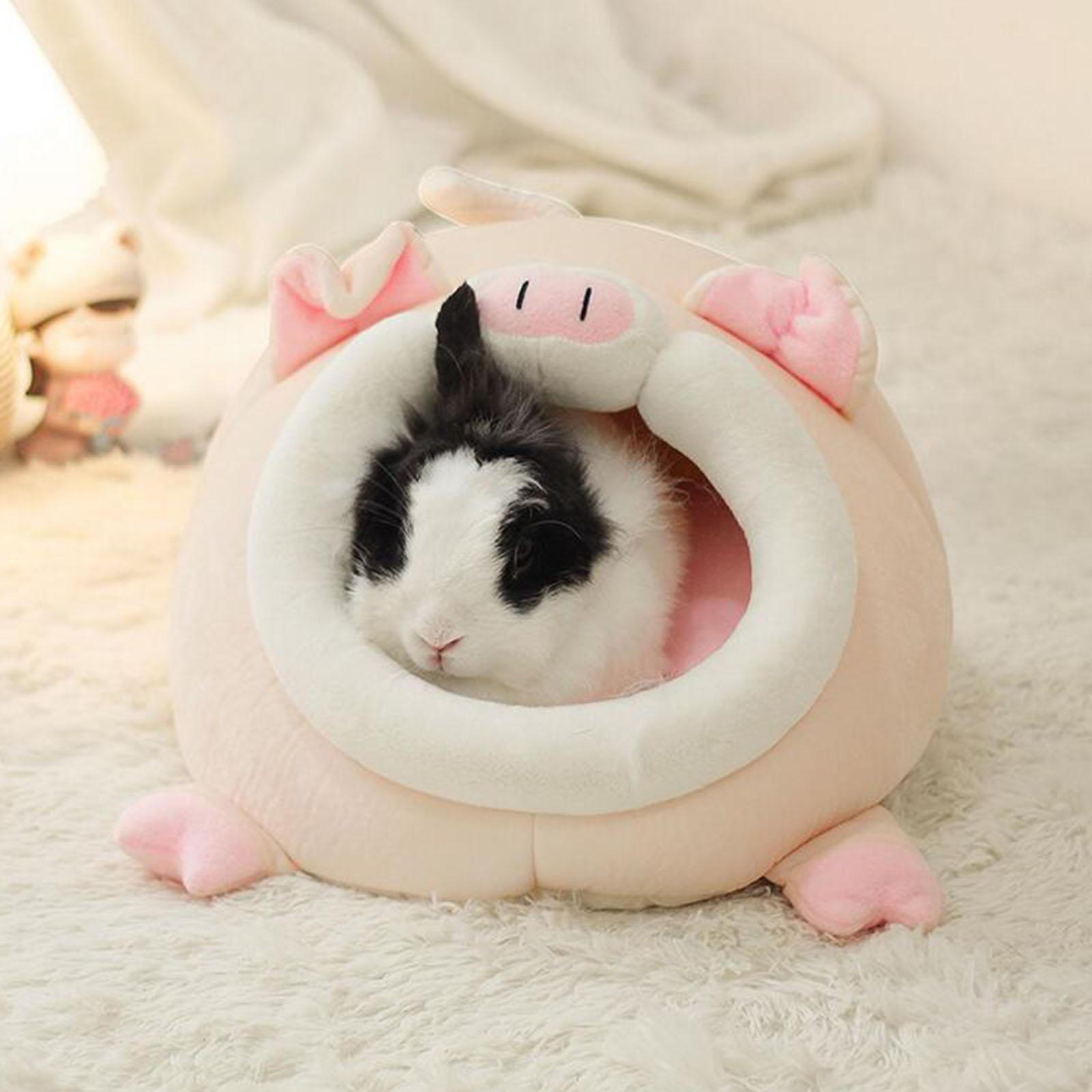 Small Animal Pet Bed, Sleeping House Habitat Nest for Guinea Hamster Hedgehog Rat Chinchilla Hideout Bedding Sack Cuddle Cage Accessories