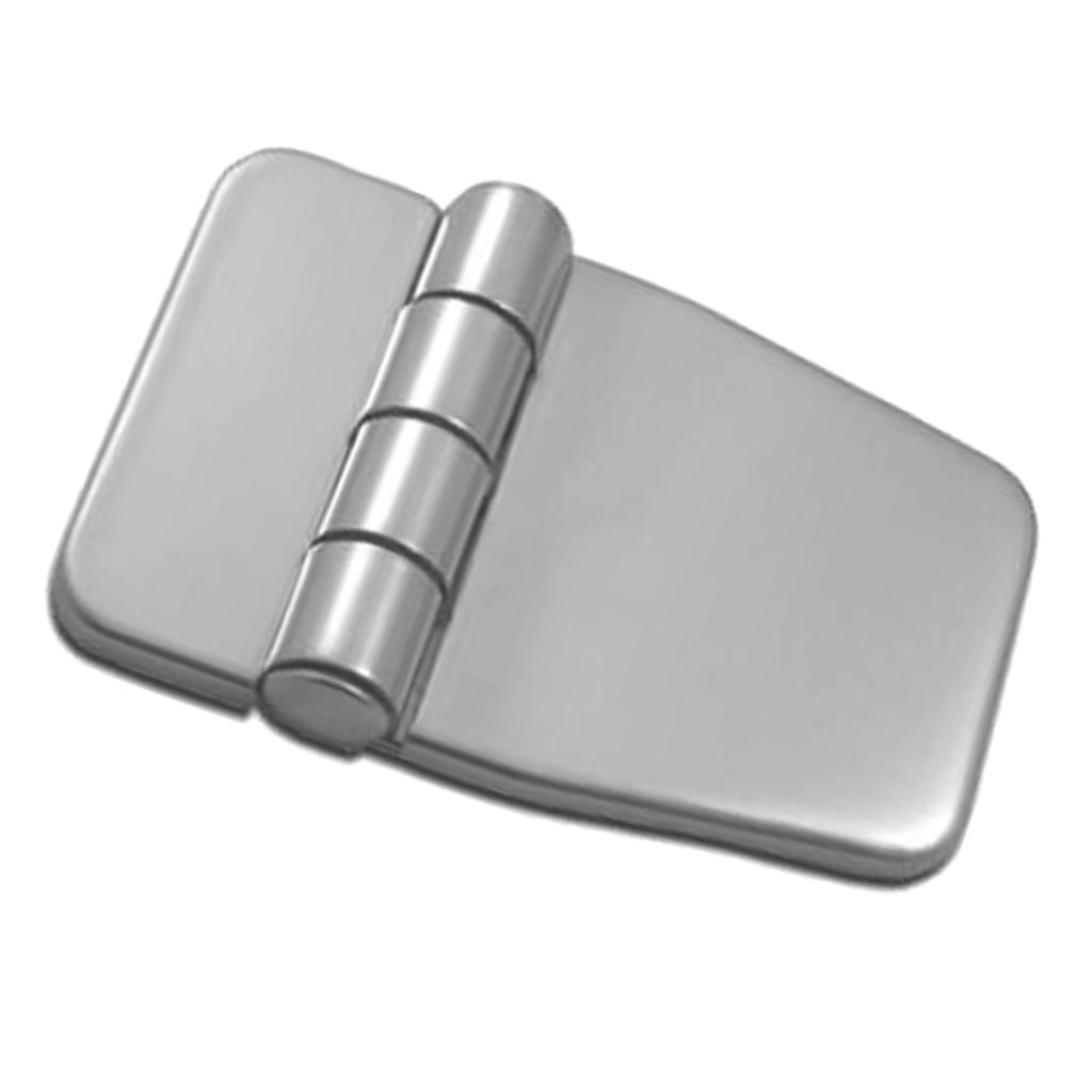 2x Marine Boat Strap Hinge Door Cabin Box Deck Strap Hinge & Cover Stainless