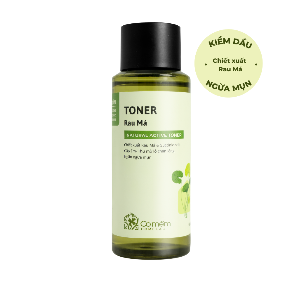 Active Toner Rau Má Dành Cho Da Mụn Da Dầu Nhạy Cảm Cỏ Mềm 150ml