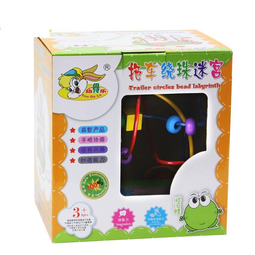Đồ chơi Xâu chuỗi hạt - Luồn chuỗi hạt bằng gỗ Rèn Luyện Khéo Léo Cho Bé