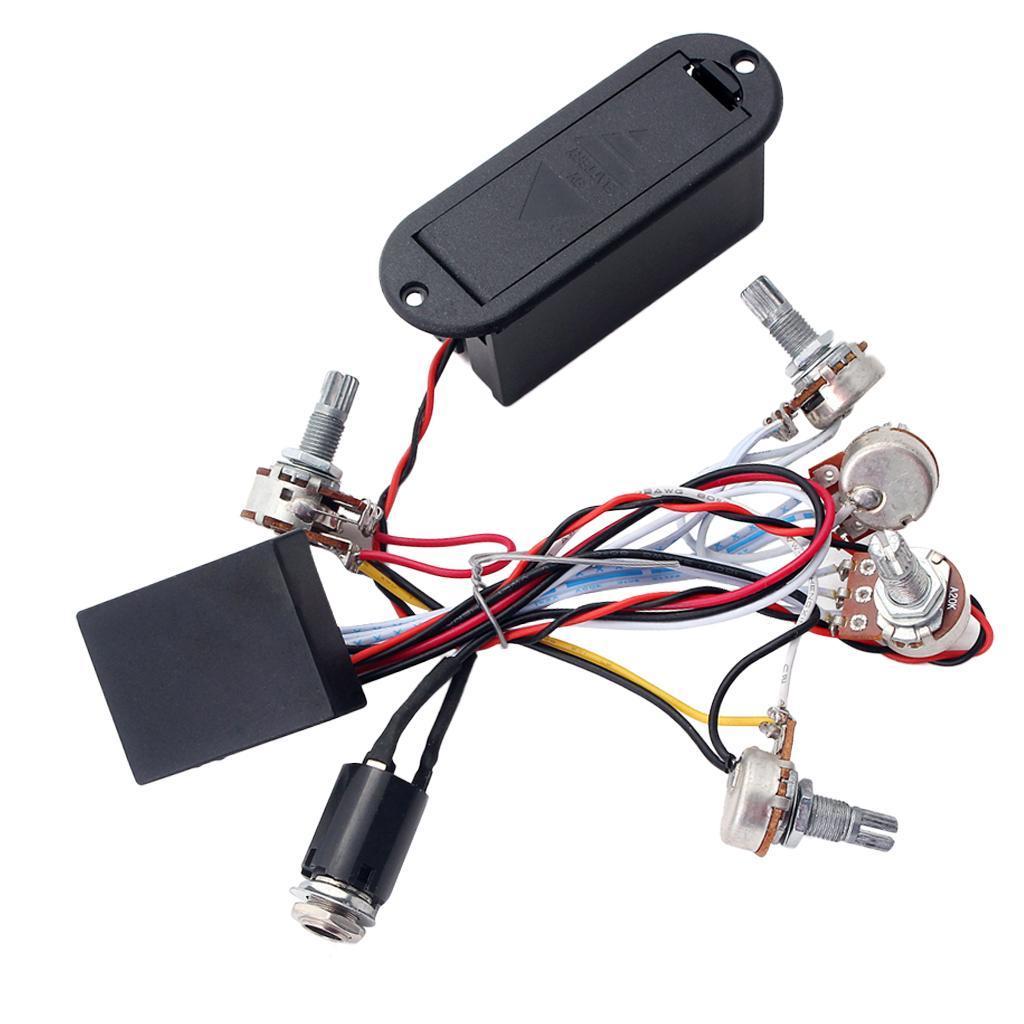 2X 3 Band EQ Preamp Circuit for Guitar Bass Pickup