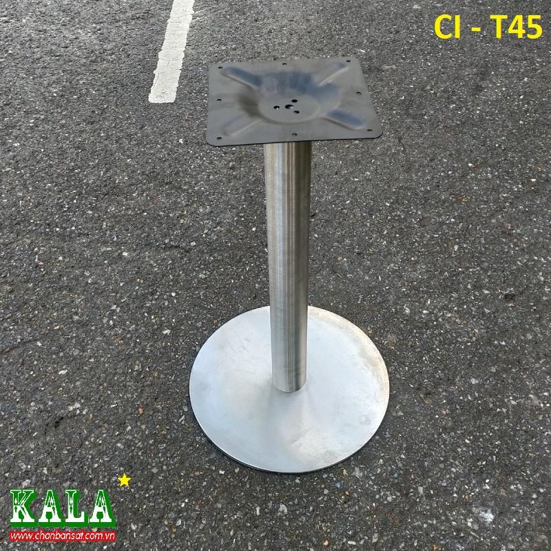 Chân bàn Kala inox mâm tròn 45cm CI-T45