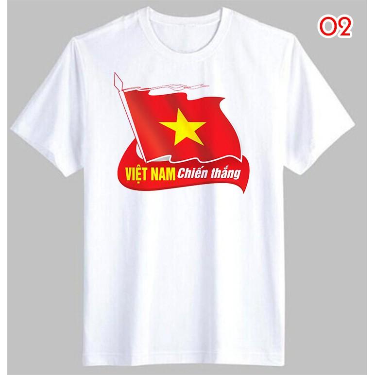 Áo Thun Cờ Đỏ Sao Vàng In Hình Việt Nam Chiến Thắng Áo Bóng Đá THOITRANG24H