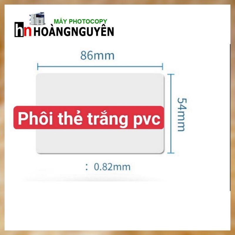 10 PHÔI THẺ PVC TRẮNG DÙNG CHO KHAY IN THẺ EPSON