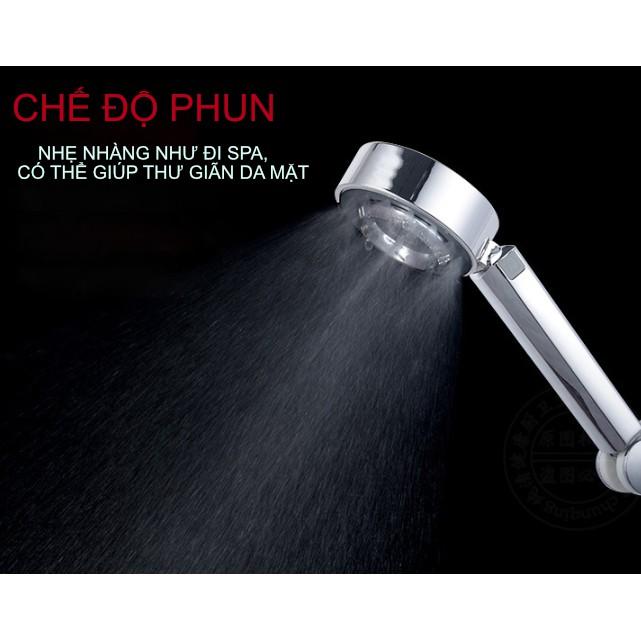 ĐẦU VÒI HOA SEN TĂNG ÁP 2 MẶT PHONG CÁCH NHẬT BẢN TIẾT KIỆM NƯỚC