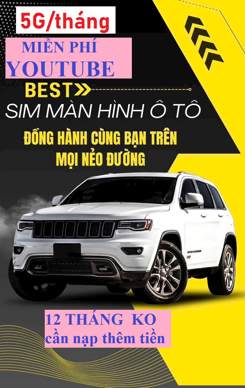 [có eSim] Sim 4G -5G Mobifone chuyên mạng lắp màn hình oto sử dụng 12 tháng không phải nạp thêm tiền- Hàng chính hãng