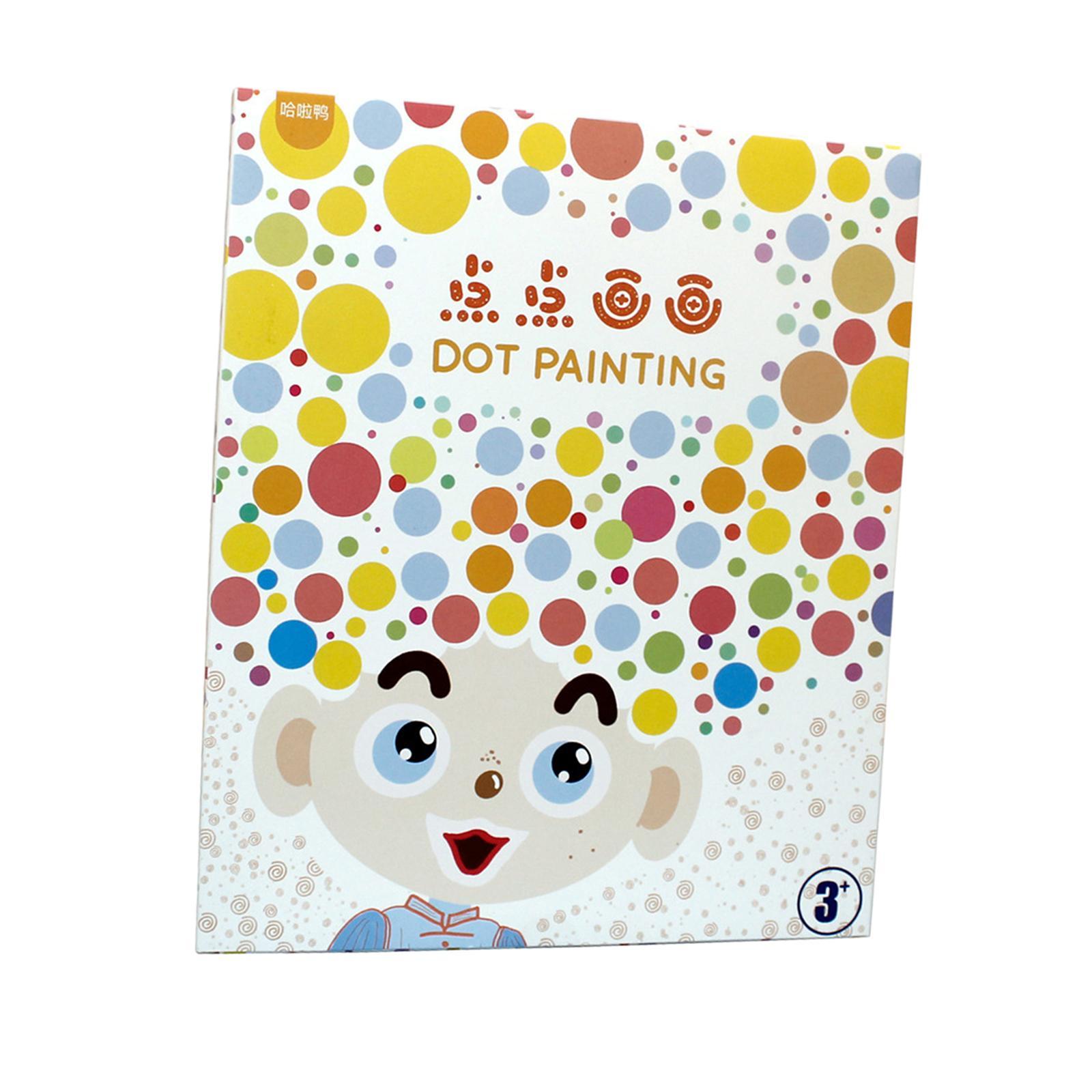 30Pcs Dot Coloring Papers for Age 3+ Kids Kindergarten Activities Boys Girls