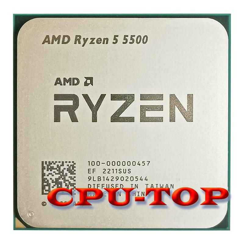 Mới AMD Ryzen 5 5500 R5 5500 3.6 GHz 6 Nhân 12 Luồng 7NM L3 = 16M 100-000000457 Ổ Cắm AM4 Không Quạt