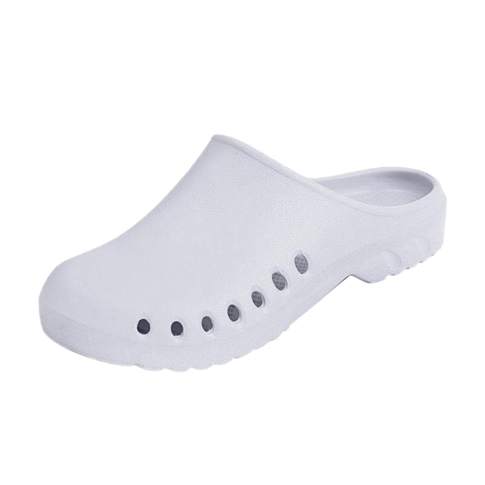 1 Pair Women's Work Clog Men Work Shoes, Nurse Shoes, Chef Shoes Slip Resistant Lightweight Doctor Slipers Summer Beach Sandals Footwear