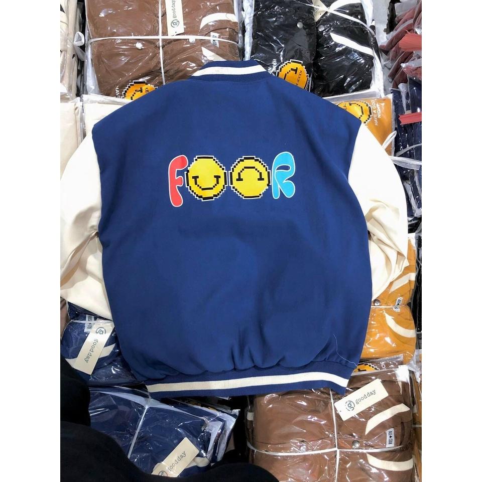 Áo Khoác Bomber Bóng Chày Varsity IN Chữ  Chất Da Lộn Lót Dù Form Rộng Basic Nam Nữ Unisex Couple Ulzzang