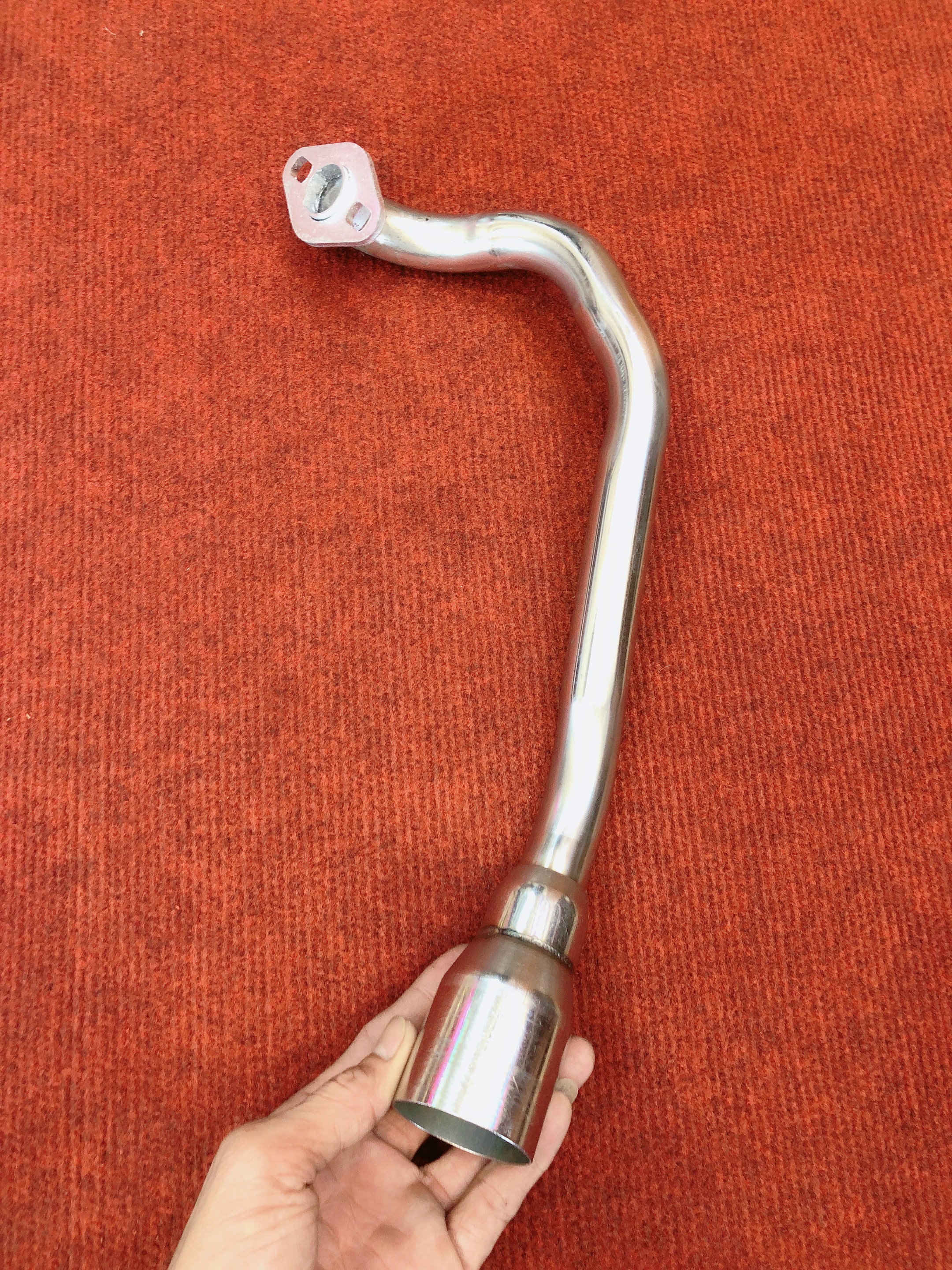 Cổ inox gắn pô lon dành cho HAYATE