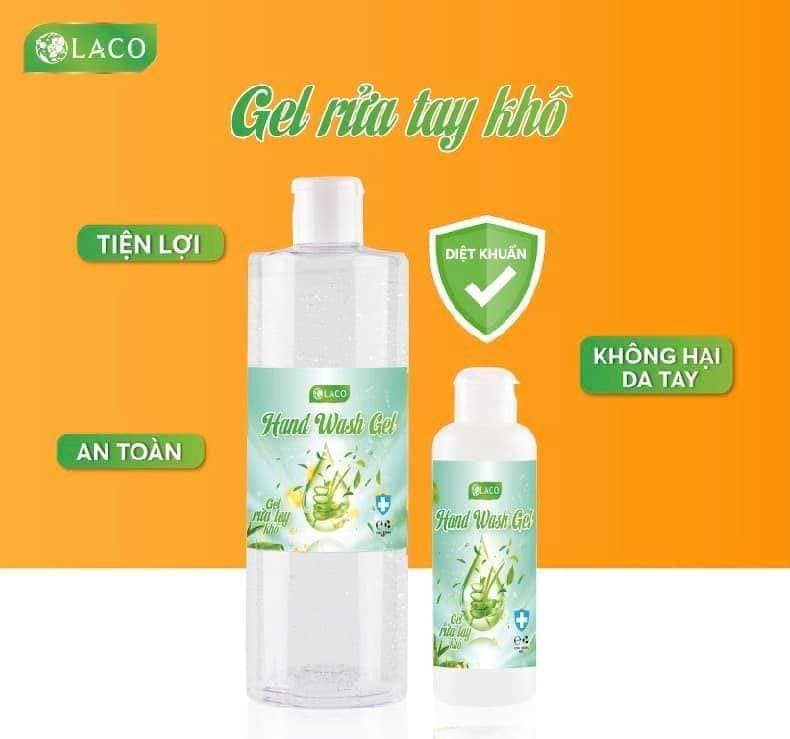 Gel RỬA TAY KHÔ Kháng Khuẩn Laco