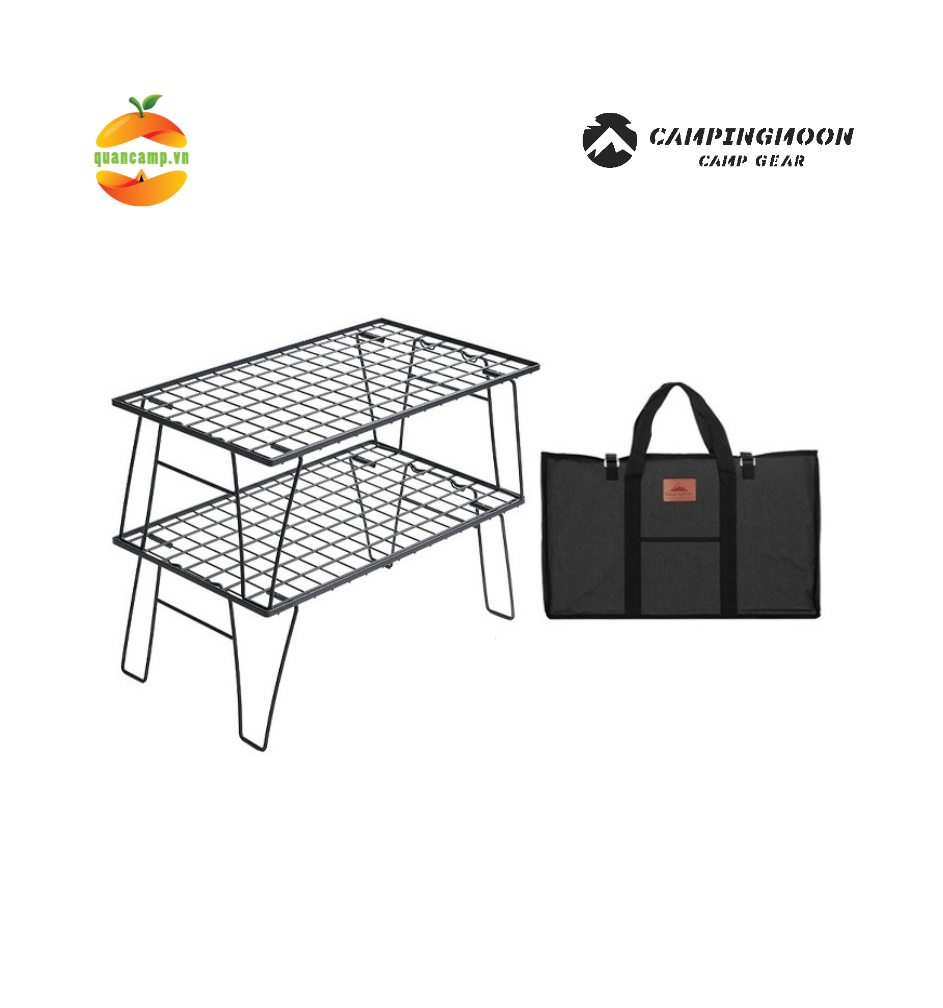 Kệ để đồ đa năng Campingmoon T-235-2T T235-2T T 235 2T (Kệ đôi có túi)
