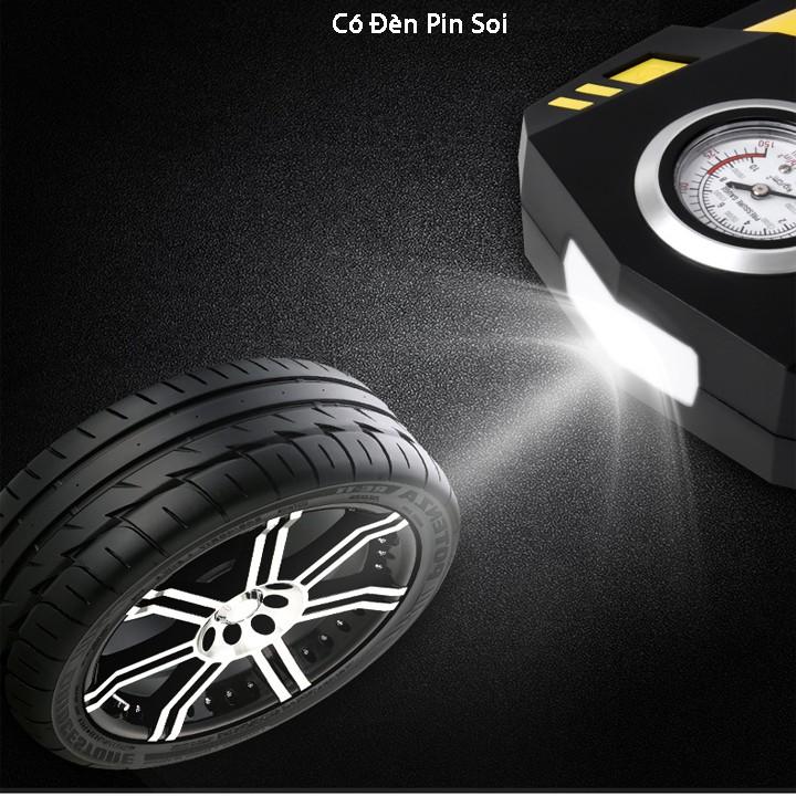 Máy bơm lốp ô tô 12V có màn hình điện tử cao cấp SUITU có đèn pin soi sáng ban đêm thông minh