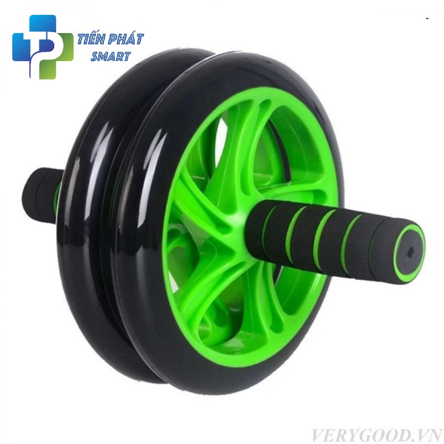 CON LĂN TẬP CƠ BỤNG 2 BÁNH AB WHEEL(TẶNG THẢM QUỲ)