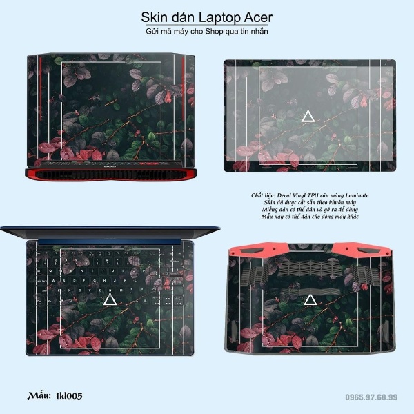 Skin dán Laptop Acer in hình thiết kế (inbox mã máy cho Shop