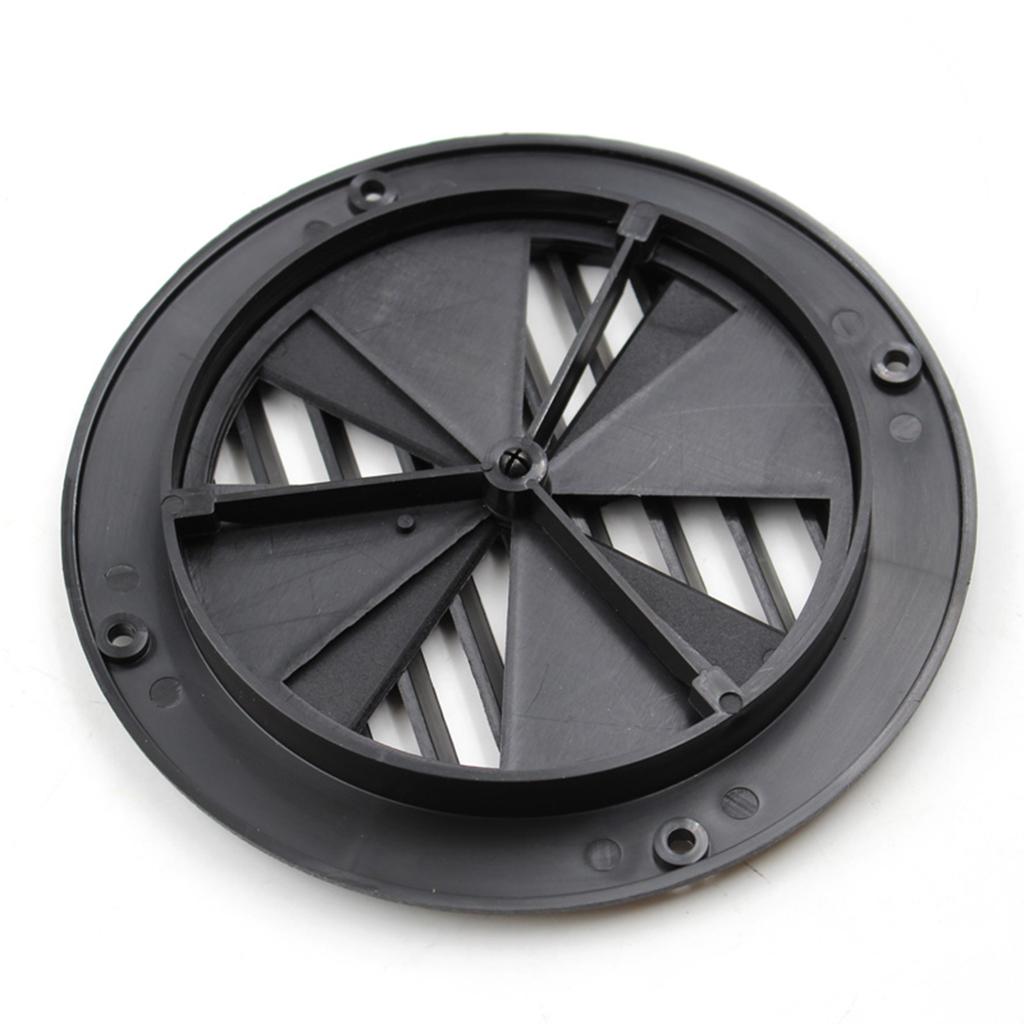 6.5" BLACK ROUND ABS PLASTIC VENT COVER Auto Boat Marine RV Trailer