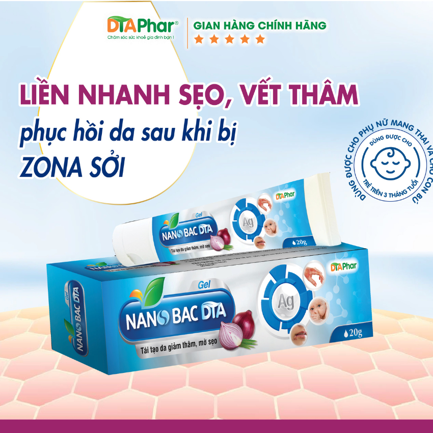NANOBAC DTA GIÚP GIẢM THÂM MỜ SẸO NHƯ MỤN CHỨNG CÁ, BỎNG, HAPES, LỞ MIỆNG