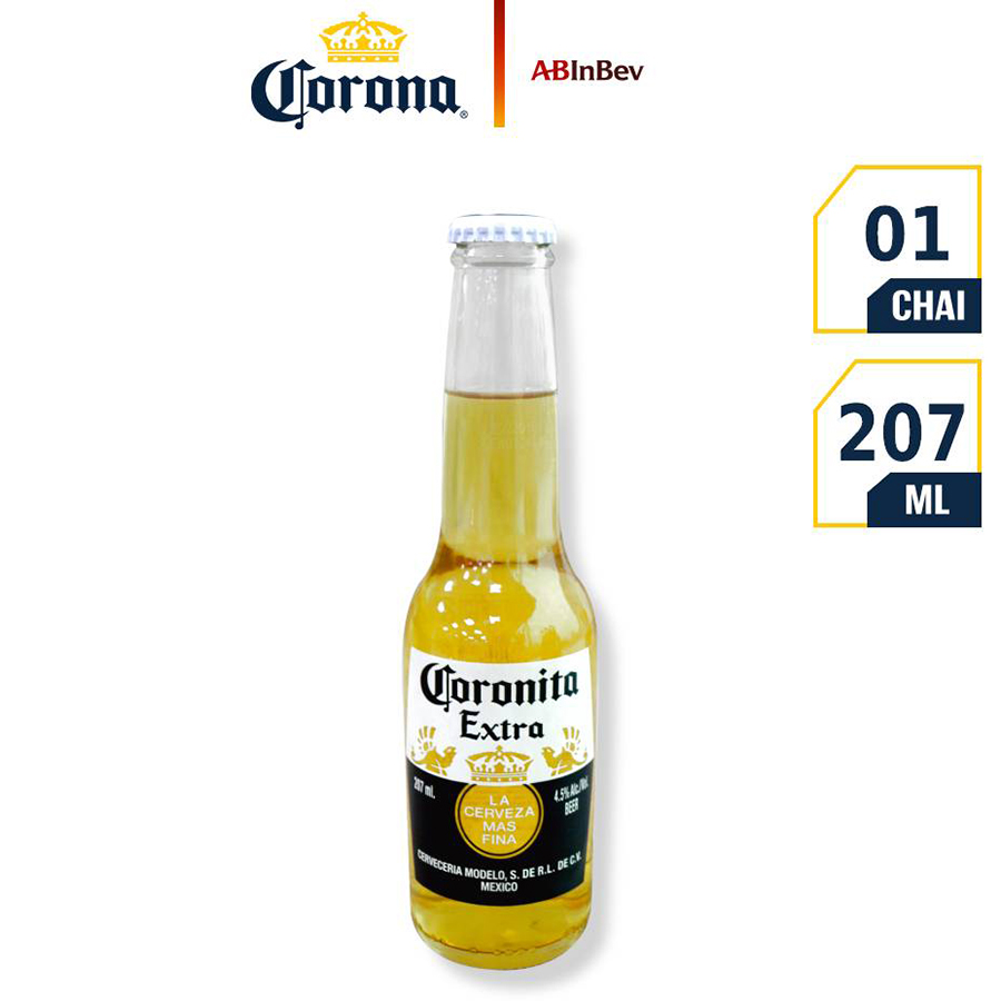 Thùng bia CORONITA EXTRA 207ml x 24 chai
