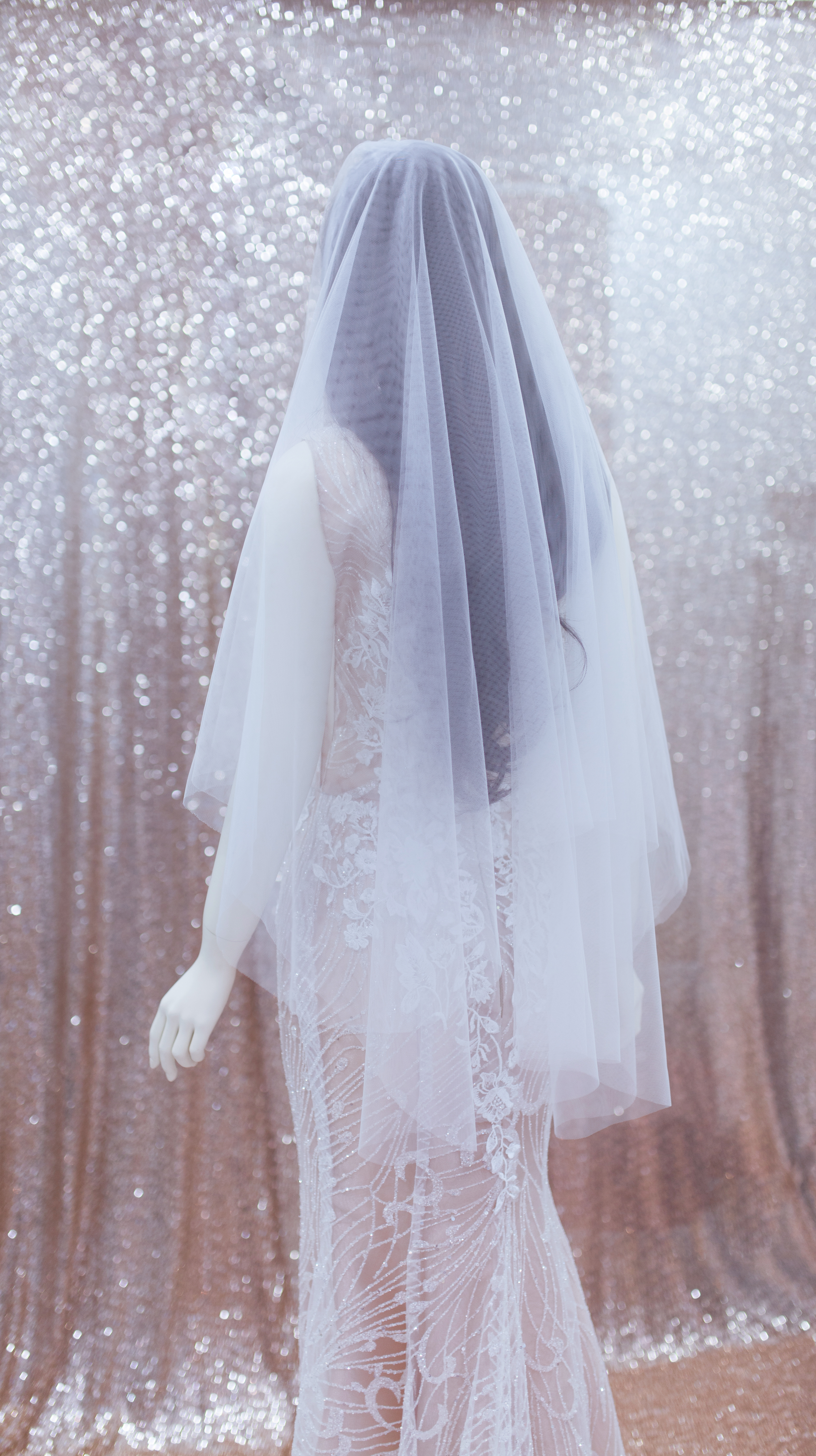 Lúp voan cô dâu 2 lớp Bridal Veil Two Layers