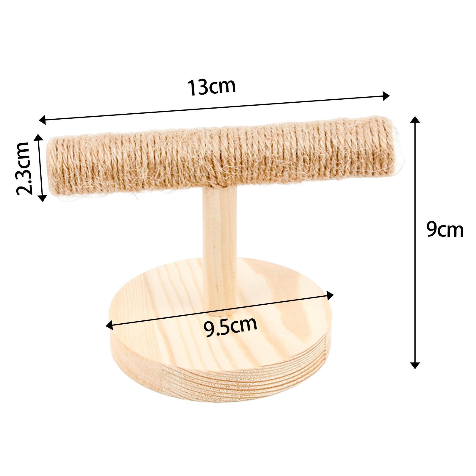 Bird Training T Stand Portable Playground Wooden for Finch Parakeets Conures