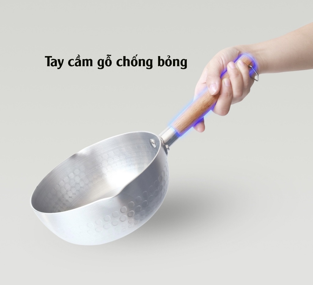 quánh nhôm đáy tổ ong, không xài bếp từ