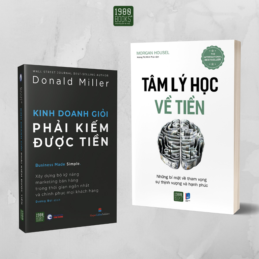 Hình ảnh Combo 2 Cuốn: Tâm Lý Học Về Tiền + Kinh Doanh Giỏi Phải Kiếm Được Tiền