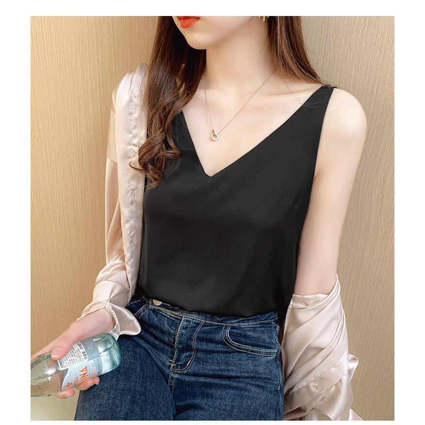 ÁO 2 DÂY CỔ V SIÊU XINH
