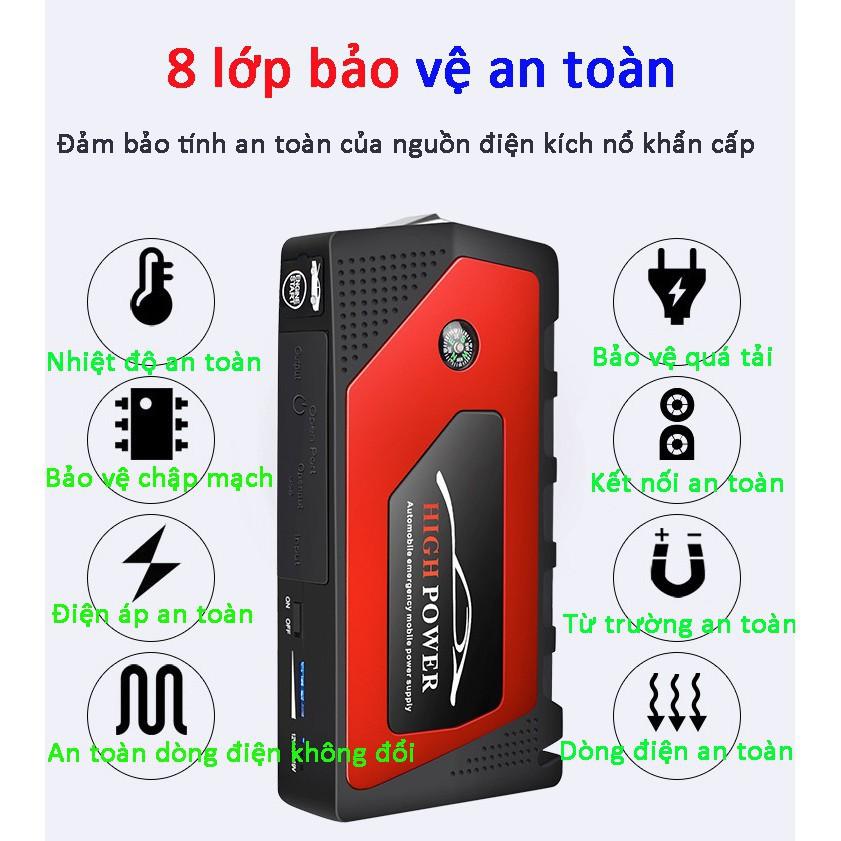Bộ kích ắc quy ô tô kiêm sạc dự phòng 18000mAh - Gia dụng SG