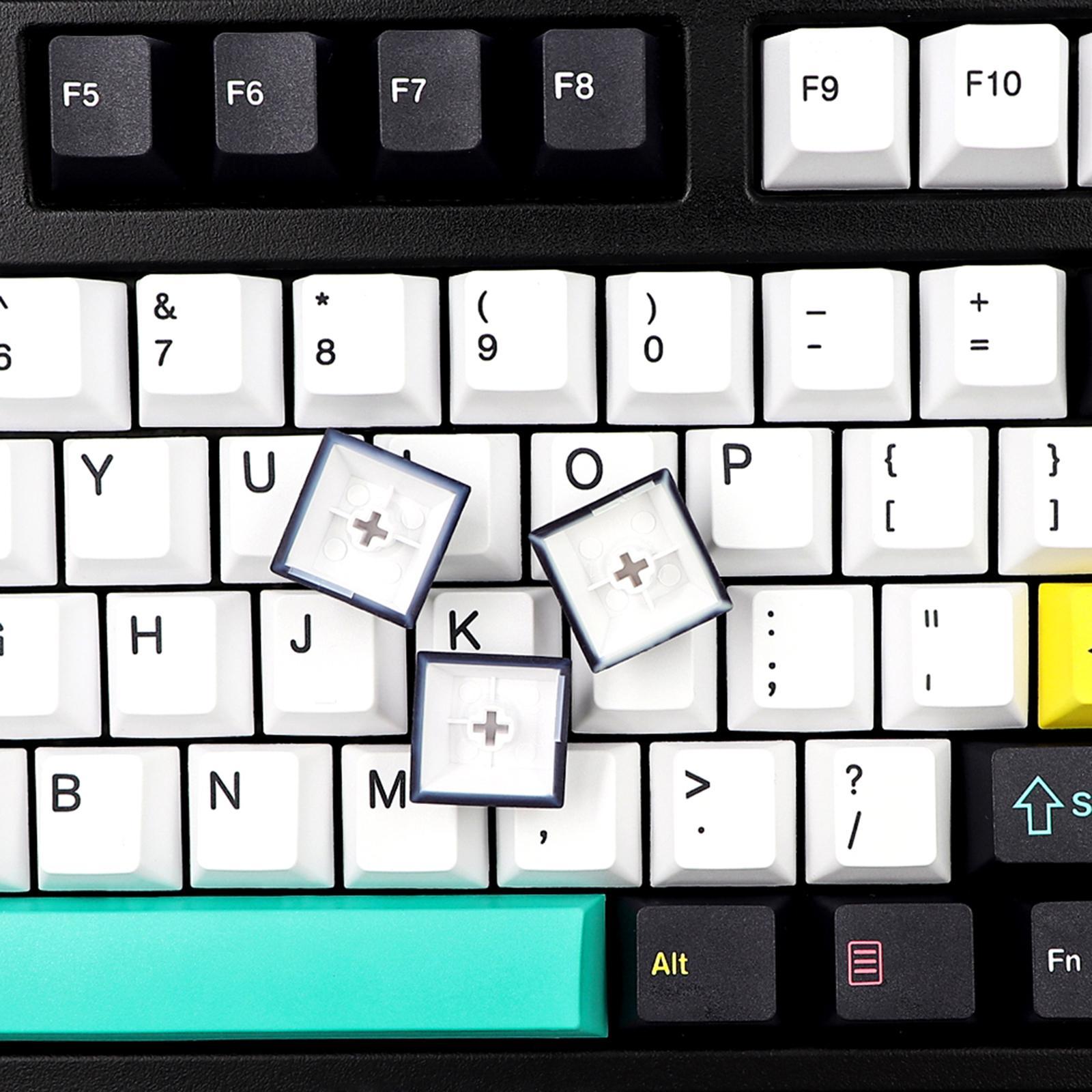 Simple Color Block Style 130-Key Keycaps for Any Size Mechanical Keyboards