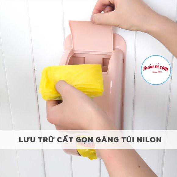 Hộp đựng túi nilong, túi đựng rác dán tường Việt Nhật - Hộp rút túi nilong gắn tường tiện dụng