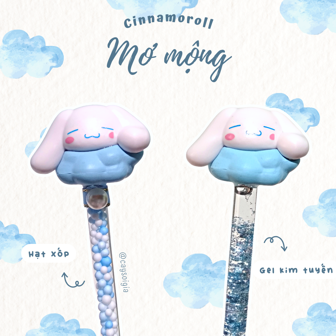 S106 - Bút dao rọc giấy chó Cinnamoroll bốn mùa dễ thương unbox đơn hàng, cắt sticker băng dán washi tape - Cây Sồi Già