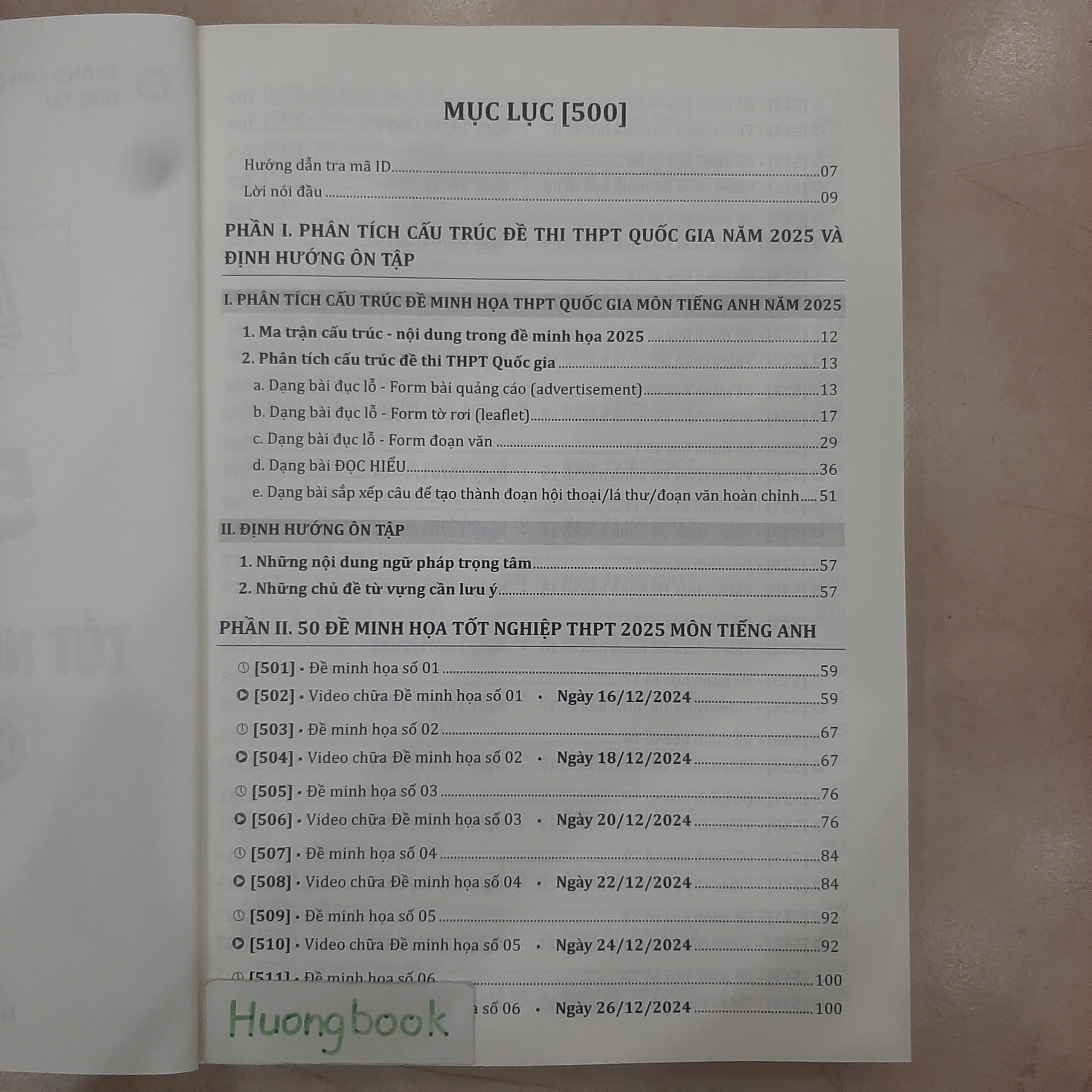 Bộ đề minh họa 2025 môn Tiếng Anh cô Trang Anh, Sách ID luyện đề thi trắc nghiệm tnpt quốc gia