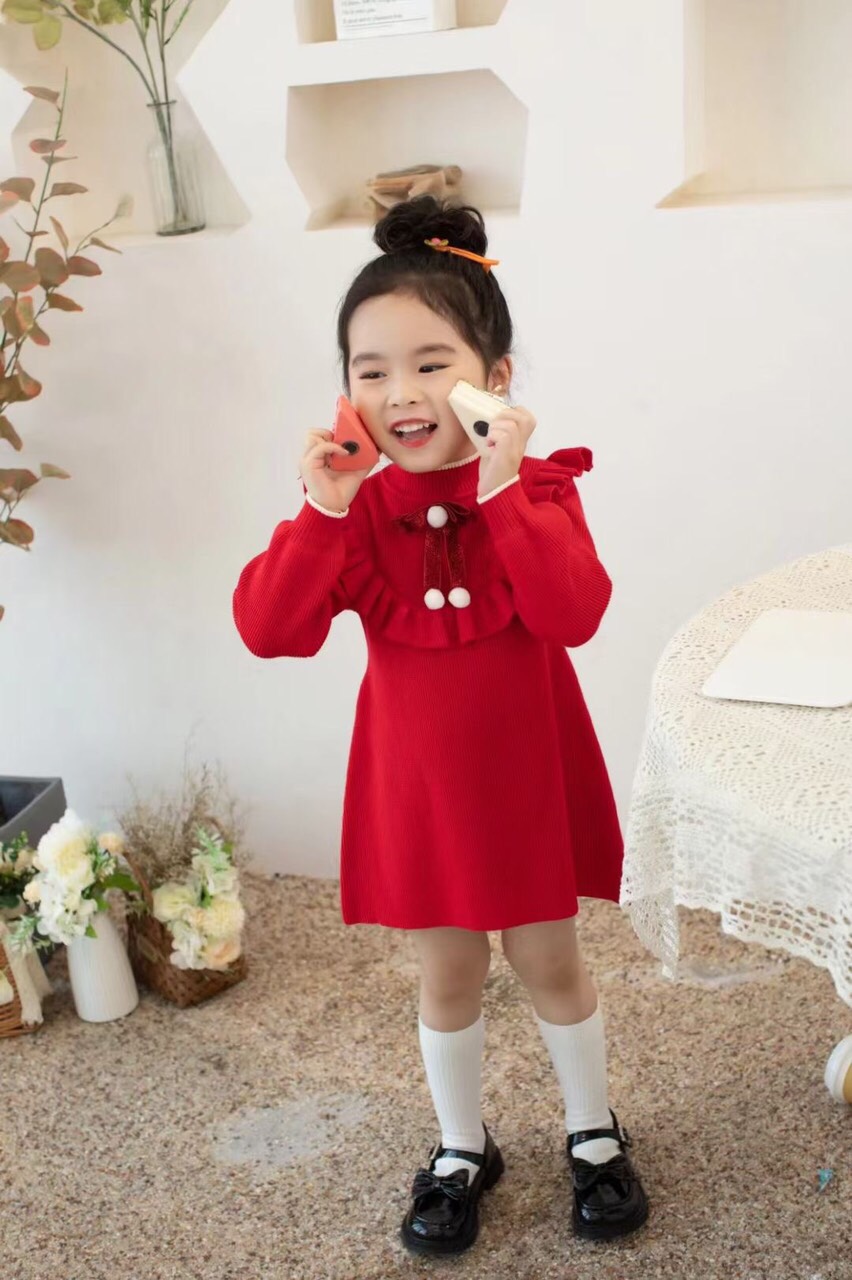 Váy len bé gái từ 14-30kg