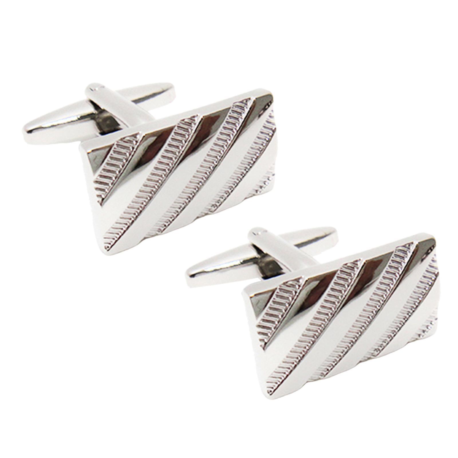 Rectangle Men Cufflinks Stylish for Wedding Anniversary Business