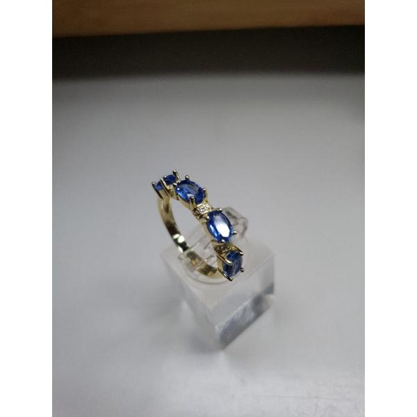 xỏ ngon tay ny 17 kyanite ko xử lý 925 nguyên lieu