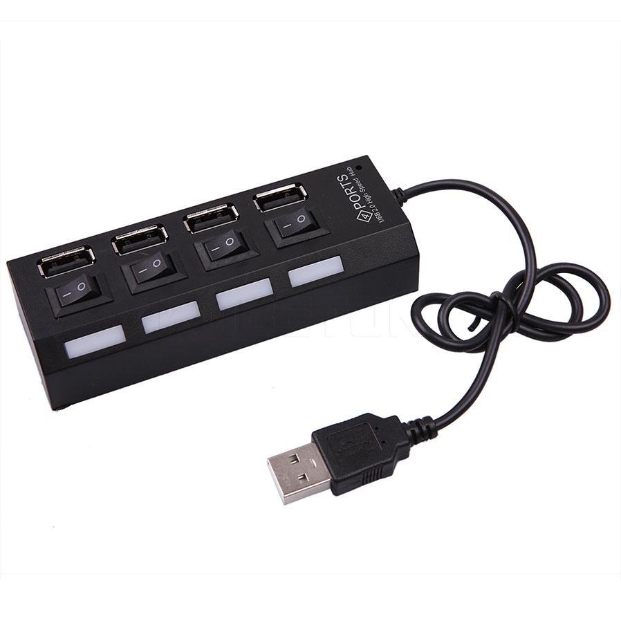 Hub Chia 4/7 Cổng Usb 2.0 Kèm Công Tắc On/Off To480 Mbps Cho Laptop táo Pc Laptop