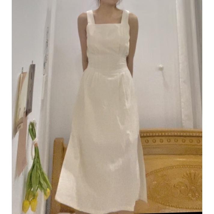 Lagom Dress - Váy Thiết Kế Hở Lưng Cột Nơ Sau Chất Thô Mát