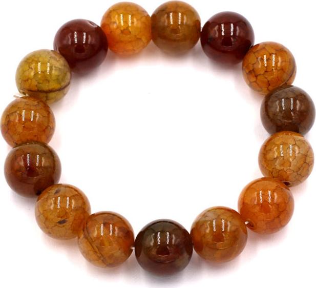 Vòng đeo tay đá vân rồng 14 ly 15 hạt