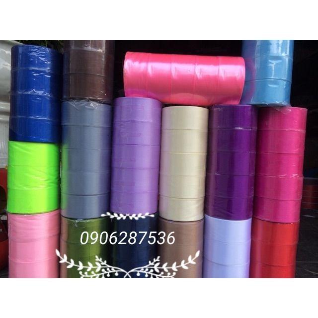 1 lố 5 cuộn Ruybang lụa 4 Cm