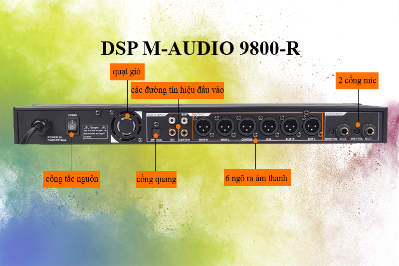 Vang số cap cấp M-AUDIO DSP 9800-R